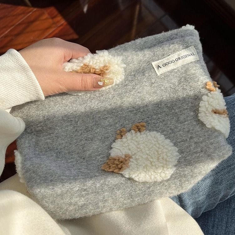 Large Capacity Portable Fresh Floral Buggy Cosmetic Bags