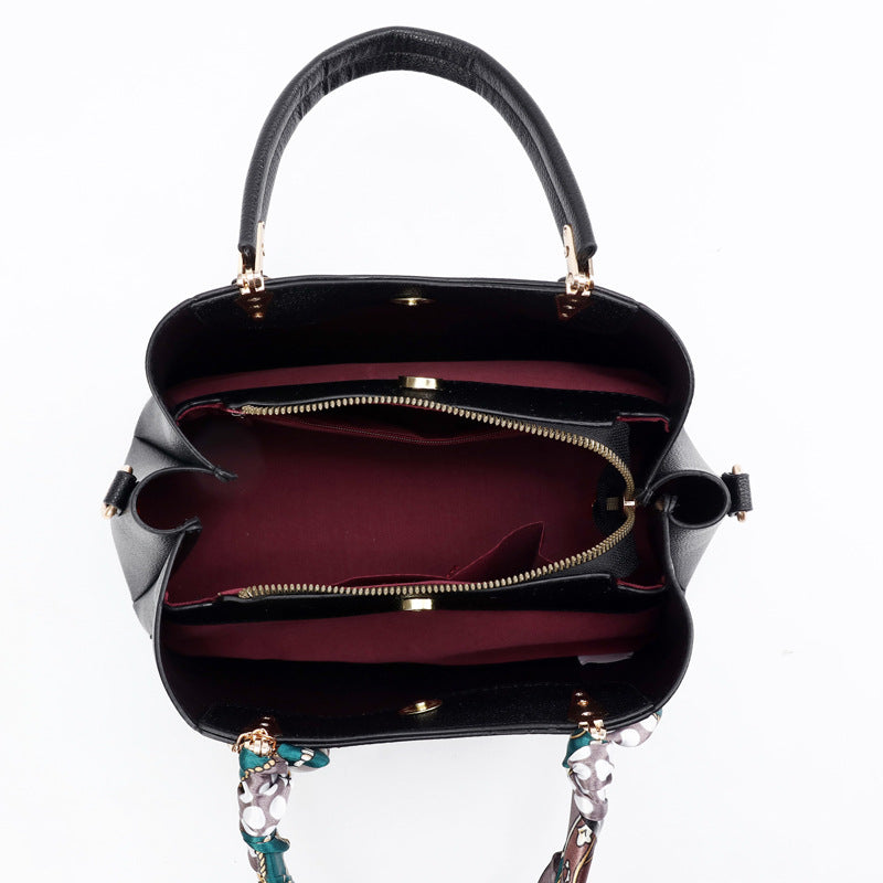 Women's Mother's Day Western Style Solid Color Large Handbags