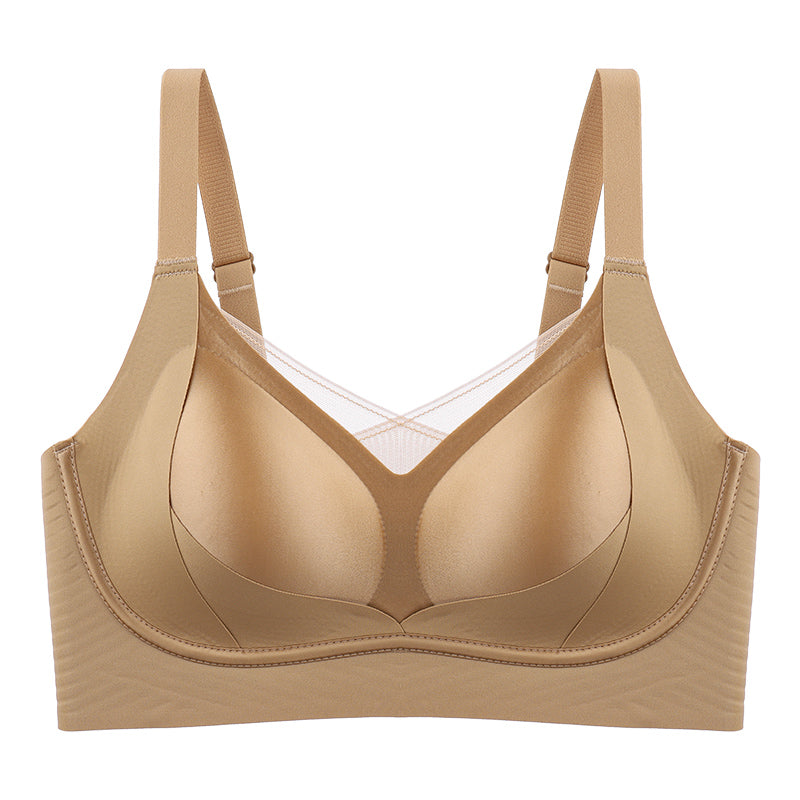 Women's Satin Underwear Big Chest Small Breast Holding Lingerie Sets