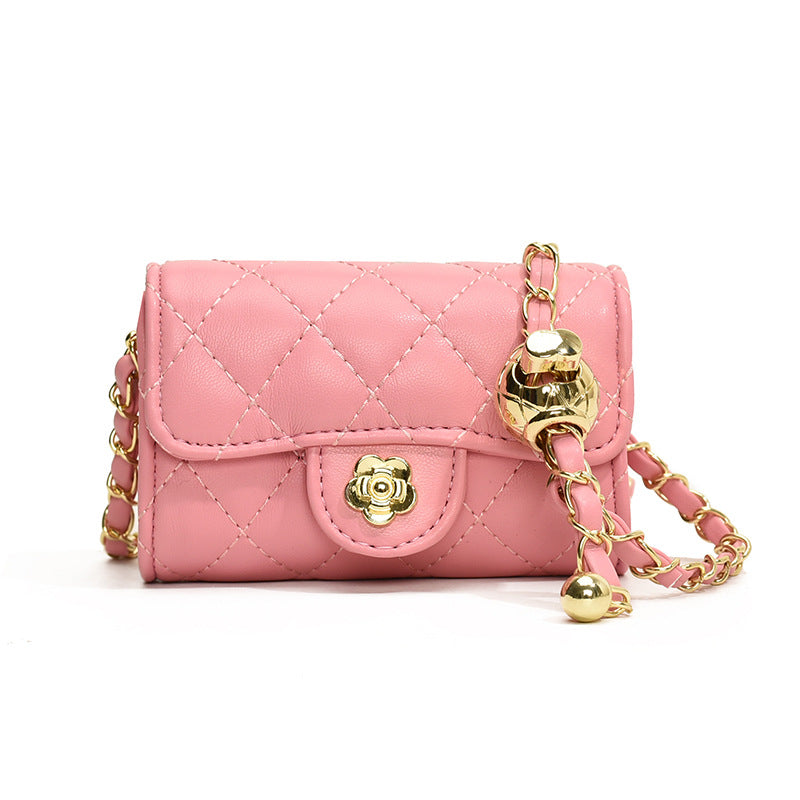 Women's Classic Style Diamond Embroidery Thread Golden Women's Messenger Bag