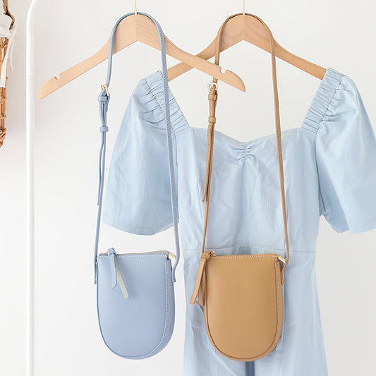 Women's Mini Korean Style Vertical Soft Leather Crossbody Bags