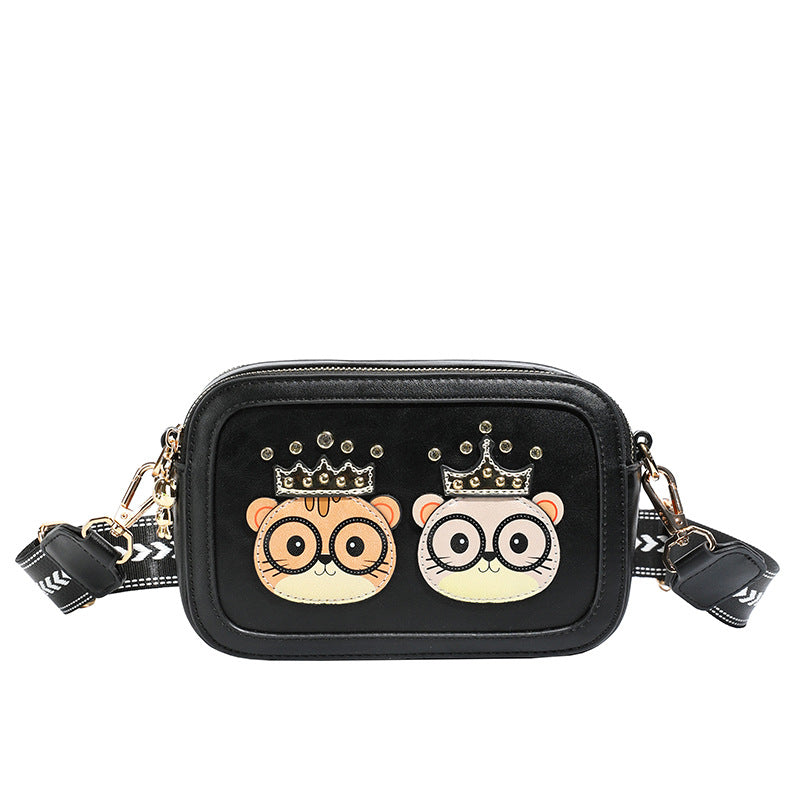 Women's Source Cartoon Cat Fashion Color Contrast Commuter Shoulder Bags