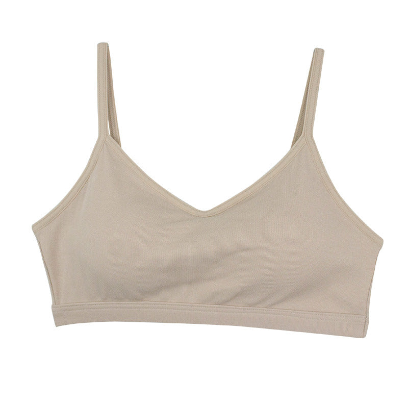 Women's Summer Pure Cotton Breathable Beauty Back Short Tanks Camis