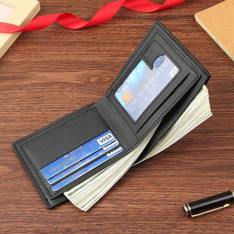 Men's Winter Soft Leather Multiple Slots Letter Men's Wallets