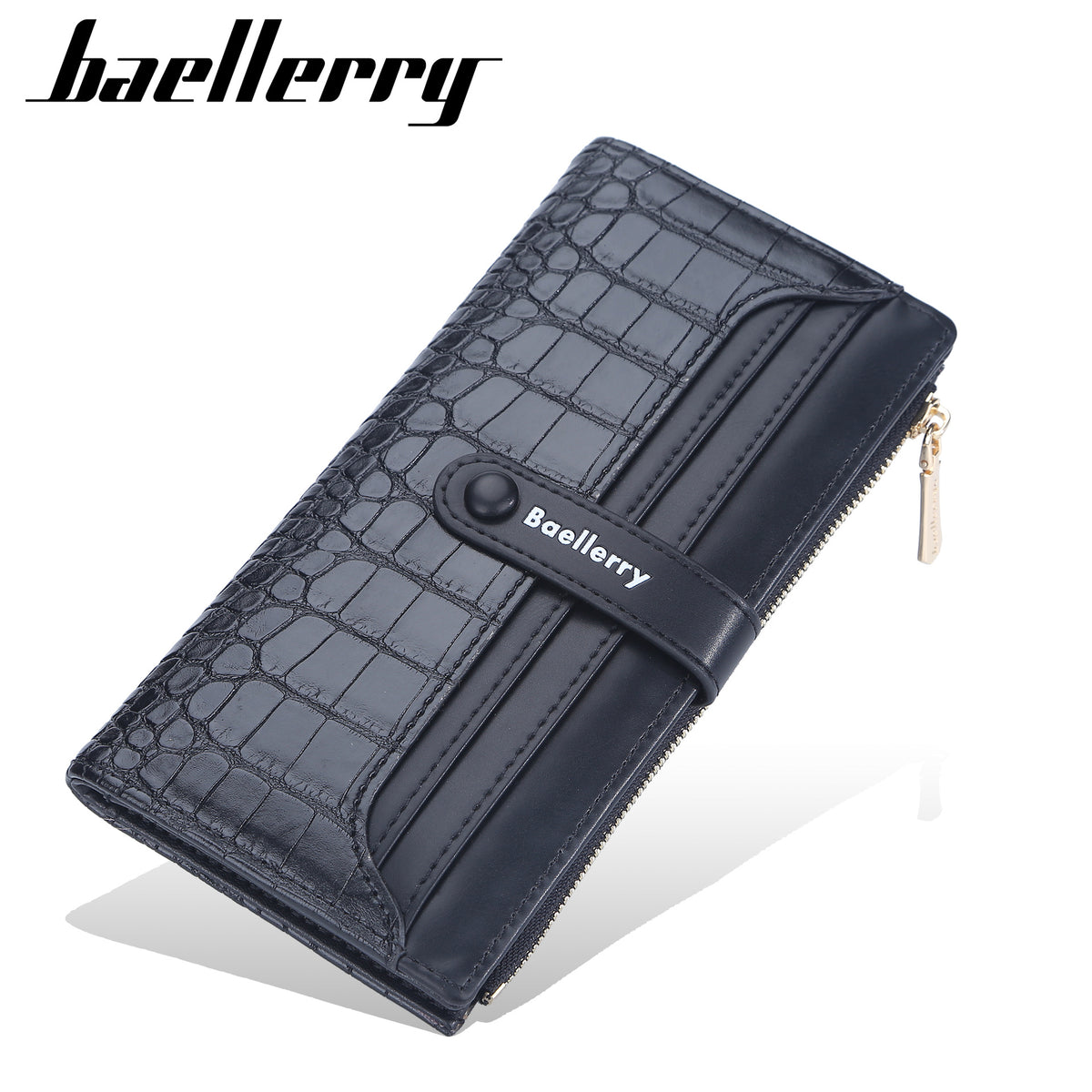 Women's Long Korean Style Stone Pattern Clutch Card Holder