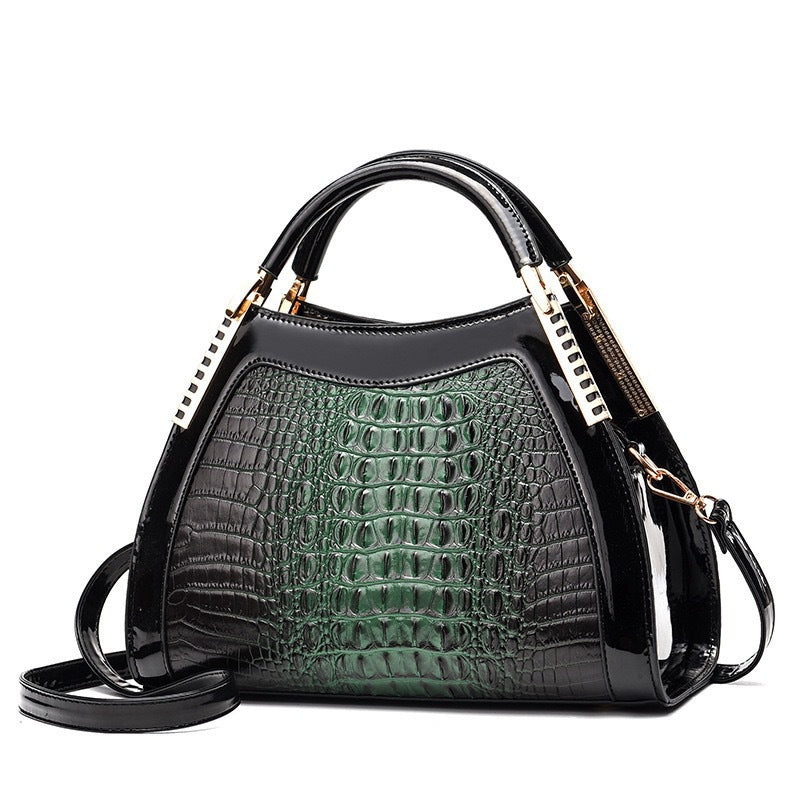 Women's Pattern Large Capacity Textured Western Style Handbags