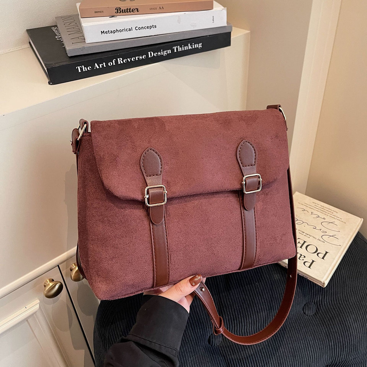 Graceful Women's Design Frosted Vintage High-grade Women's Shoulder Bag