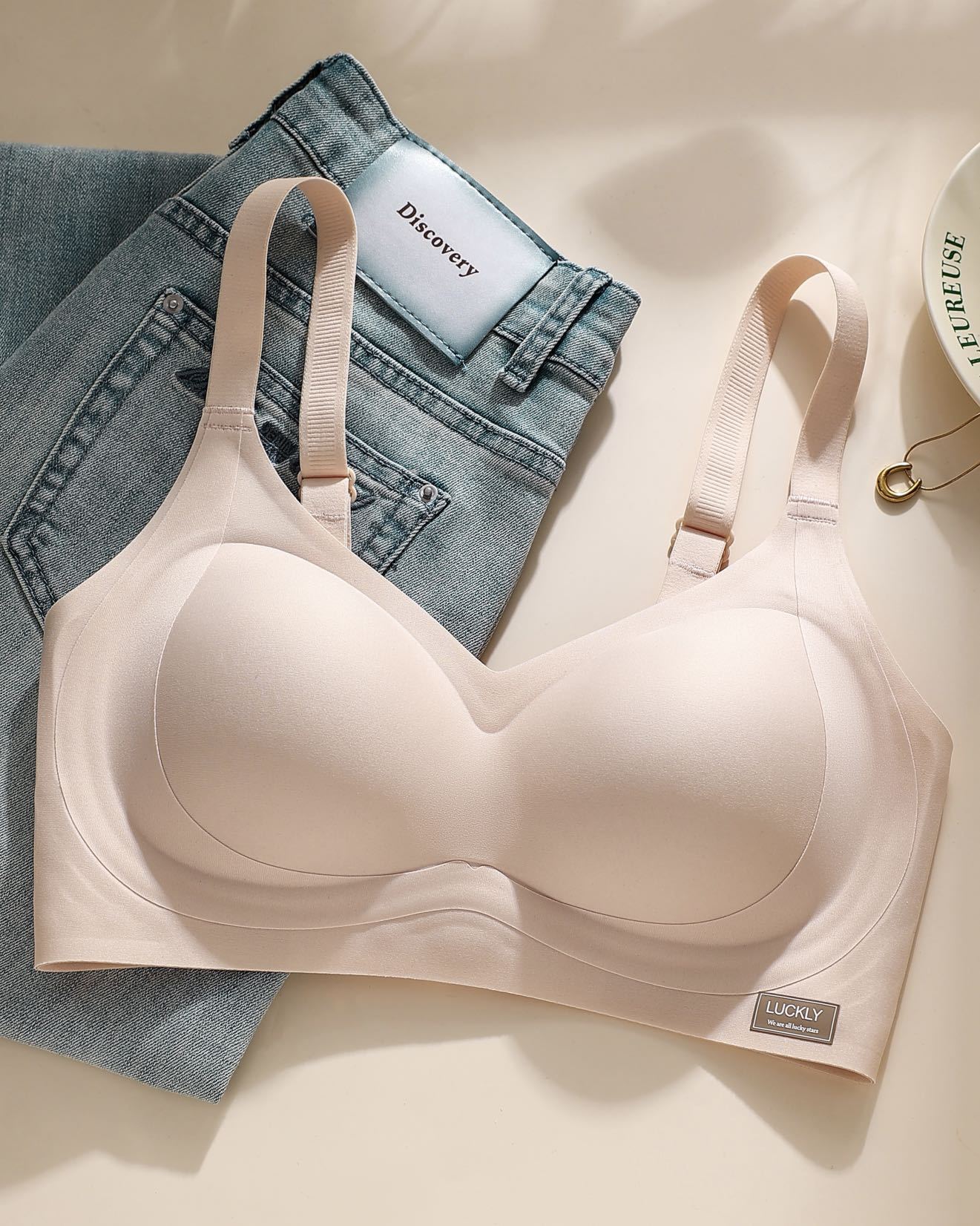 Women's Wireless Seamless Underwear Palm Full Fixed Bras