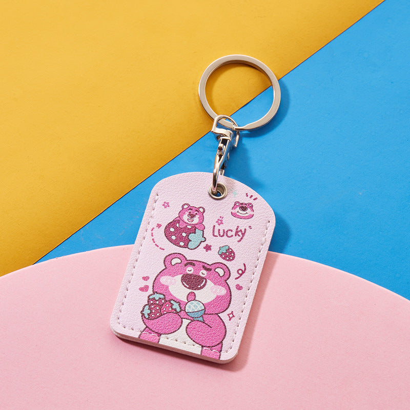 Rectangular Community Control Protective Elevator Leather Card Holder