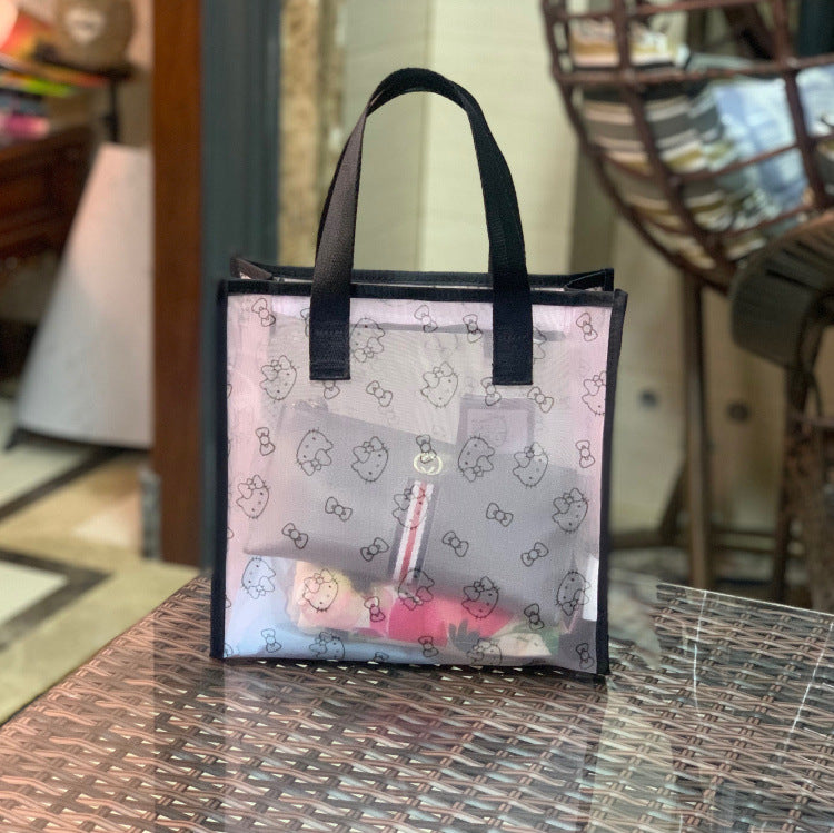 Classic New Mesh Portable Wash Mummy Cosmetic Bags