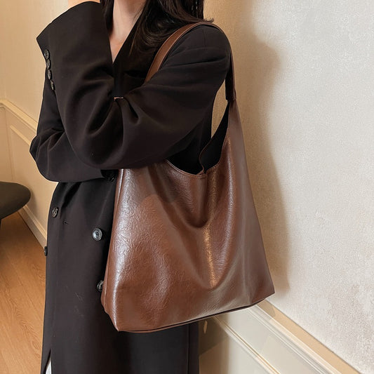 Women's Korean Style Underarm Large Capacity Commuter Shoulder Bags