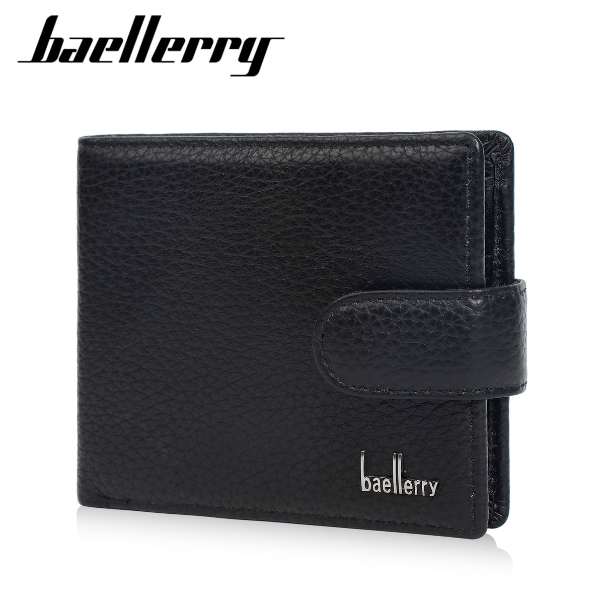 Men's Genuine Leather Snap High Sense Pocket Men's Wallet
