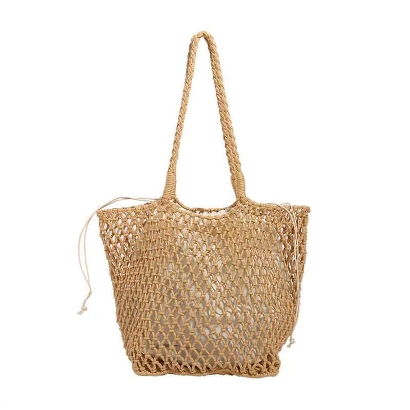 Thread Woven Large Capacity Mesh Hollow Handmade Fashion Bags