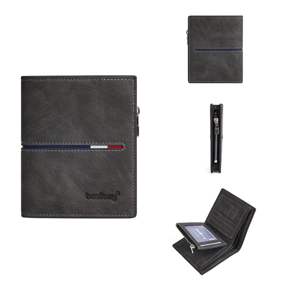 Men's Business Fashion Green Short Multiple Slots Men's Wallet