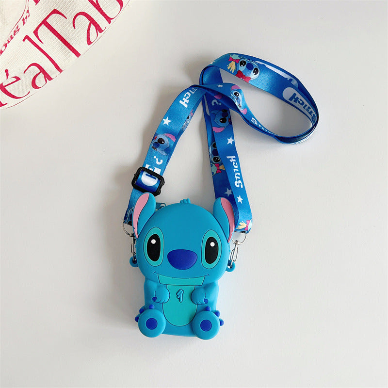 Cartoon Change Silicone Stitch Style Boy Coin Purses