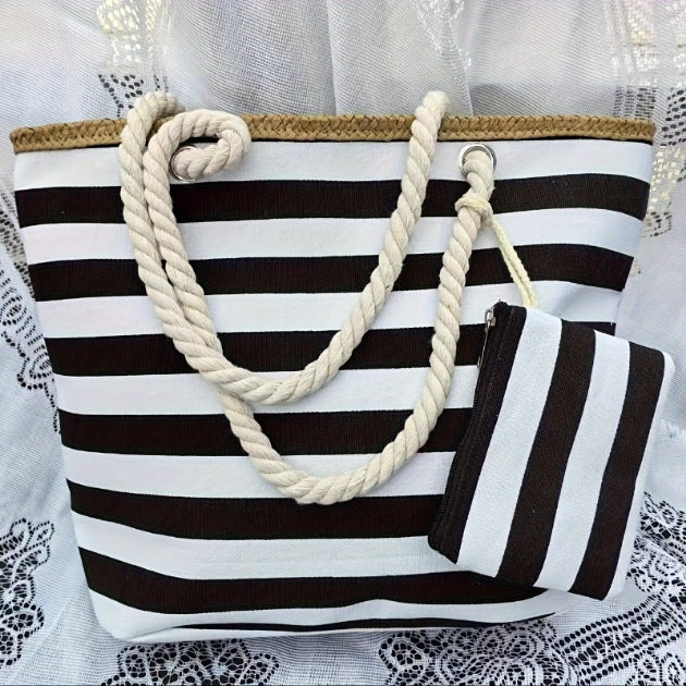 Women's Beach Colorful Large Capacity Canvas Portable Strap Women's Shoulder Bag