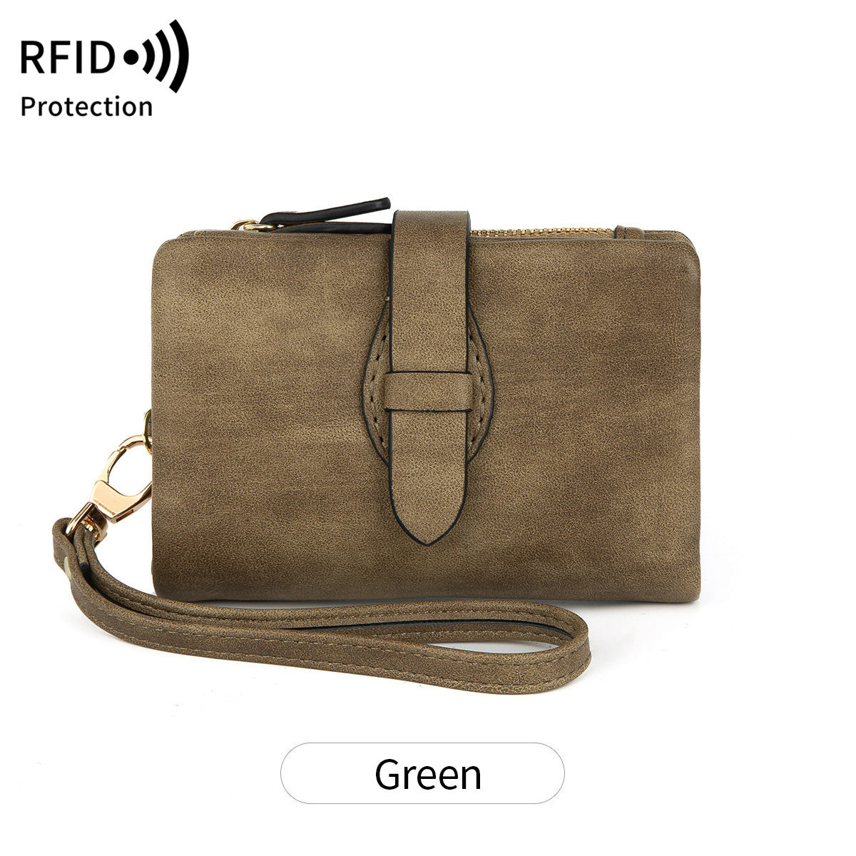 Women's Leather Solid Color Off Short Style Fashion Zipper Coin Purses