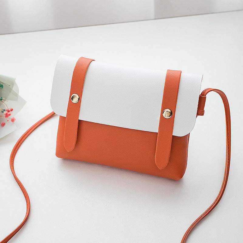 Korean Style Candy Color Contrast Simple Small Square Bags
