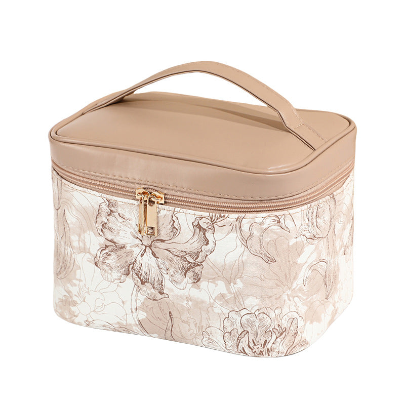 Large Capacity High Sense Portable Out Three-dimensional Cosmetics Simple Makeup Bag