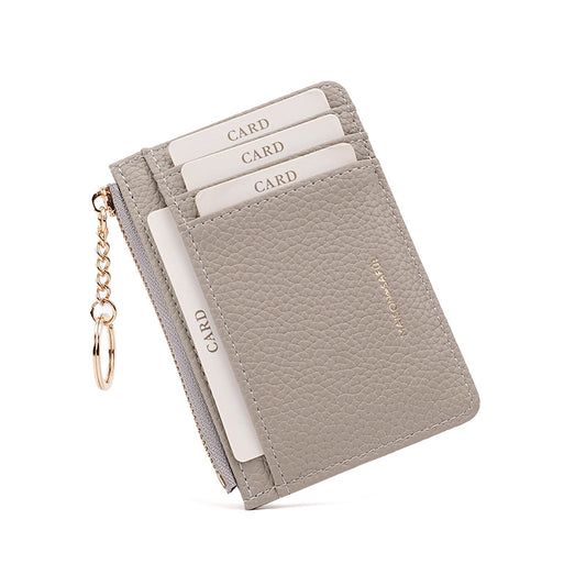 Women's Style Simple High-grade Large Capacity Solid Color Card Holder