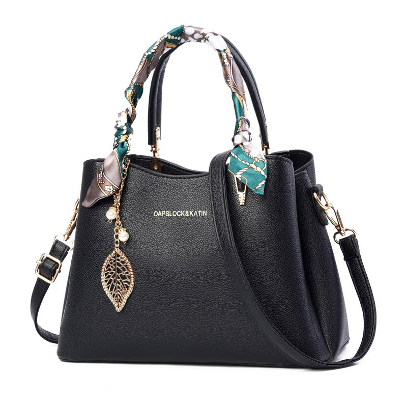 Women's Mother's Day Western Style Solid Color Large Handbags