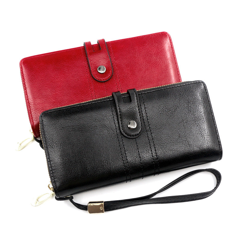 Women's Long Business Fashion Clutch Large Capacity Ladies Wallet