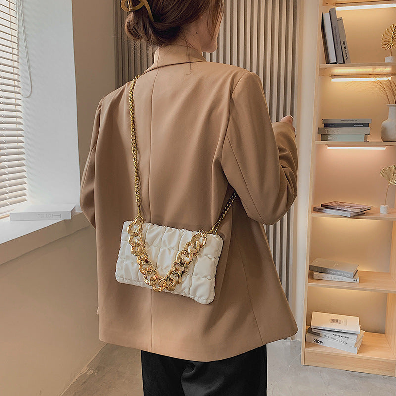 Women's Plaid Chain Spring Super Popular Fashion Women's Shoulder Bag