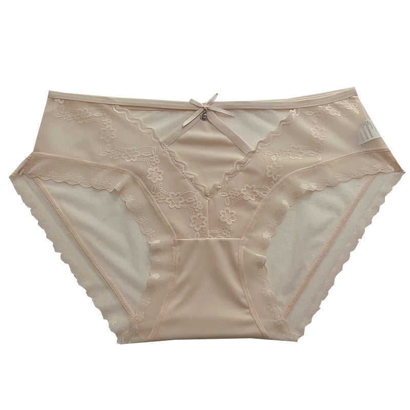 Affordable Luxury Style Light Lace Jacquard Thin Panties