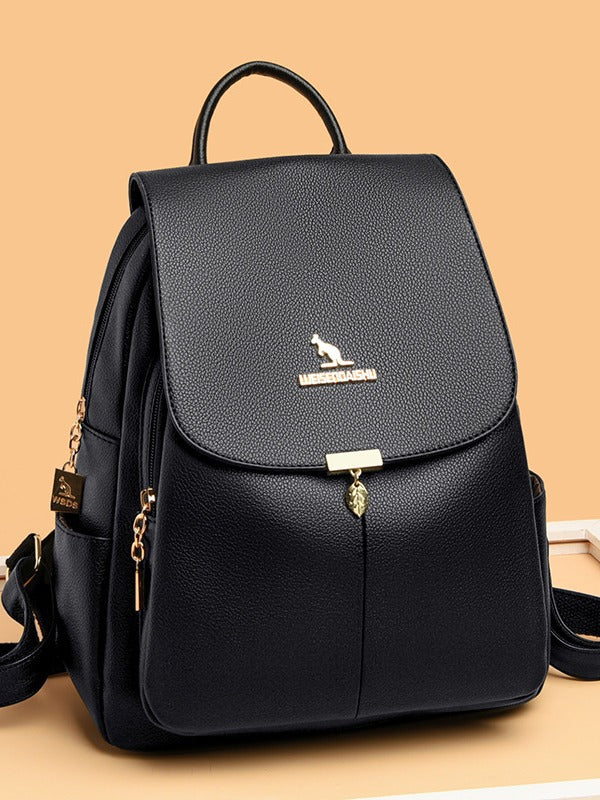 Women's Classic Trendy Fashion Soft Leather Backpacks