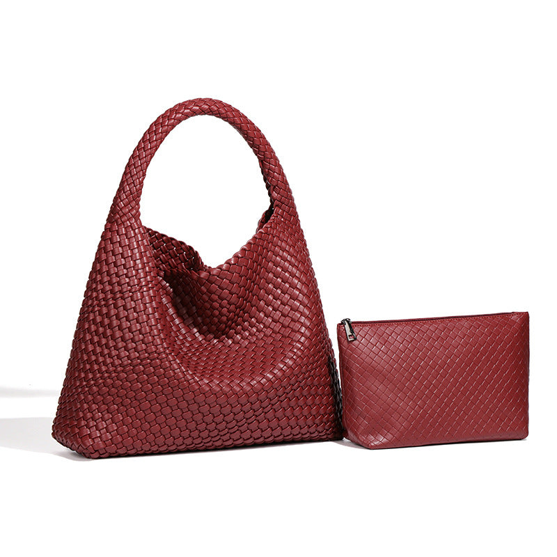 Women's Hand-woven Fashion Portable Korean Style Large Capacity Women's Shoulder Bag