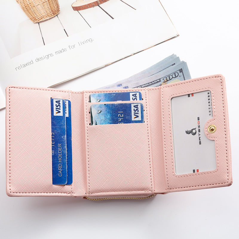 Women's Korean Hasp Zipper Cartoon Change Ladies Wallets