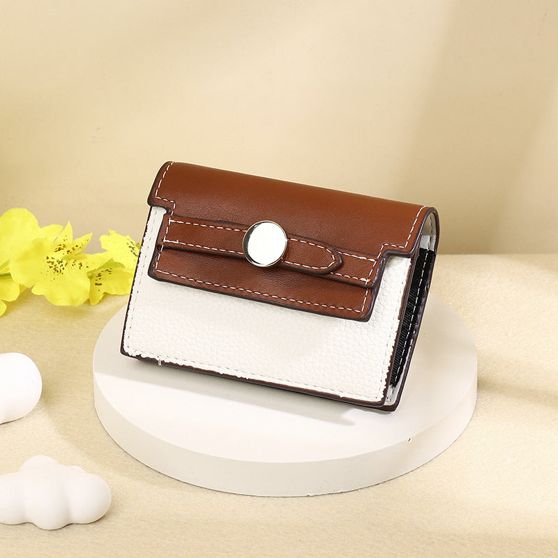 Simple Korean Style Multiple Slots Exquisite Ladies Wallet