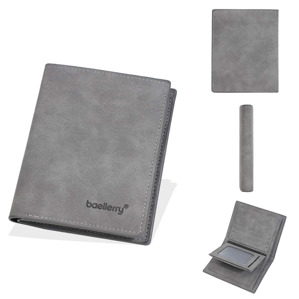 Men's Short High-grade Business Multi Slots Green Men's Wallet