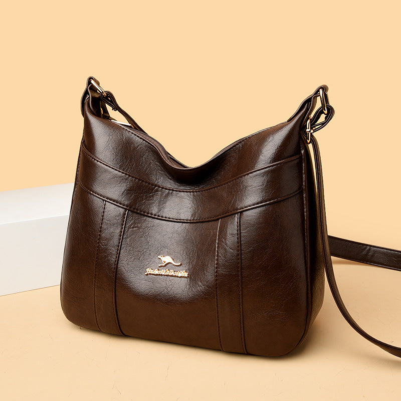 Women's Mother Leather Large Capacity Style Women's Shoulder Bag