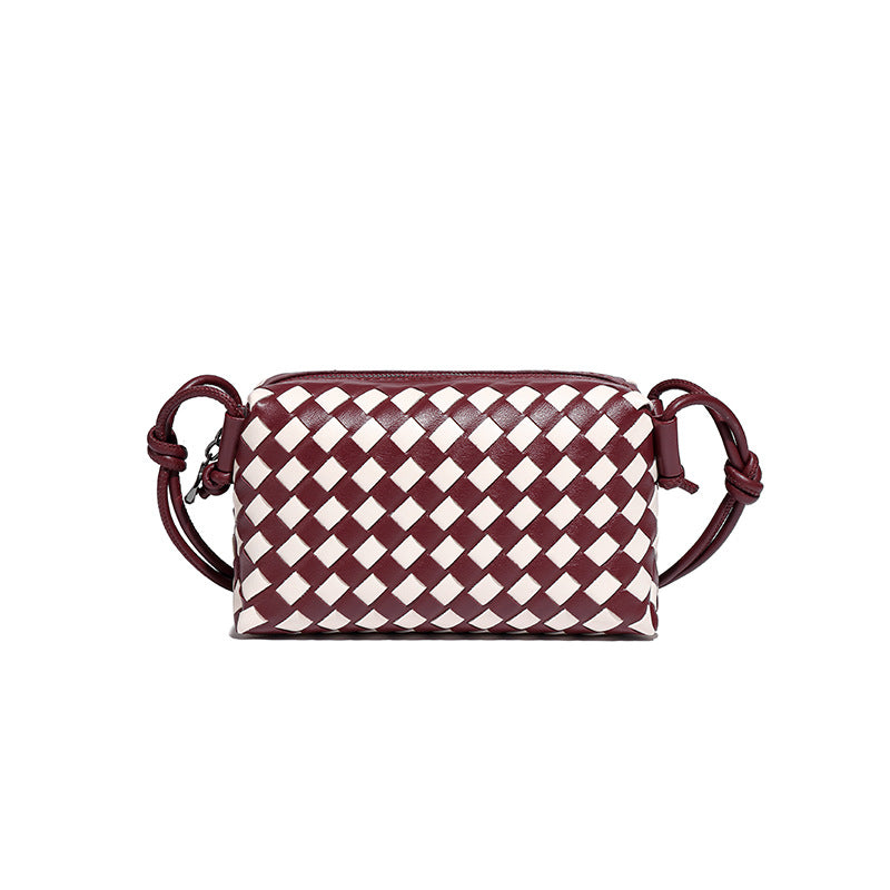 Women's Creative Hand Weaving Fashion Fashionable Boston Women's Messenger Bag