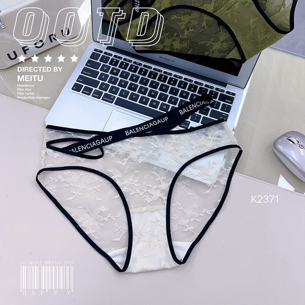 Sexy Lace Underwear Letter Fashion Pure Panties