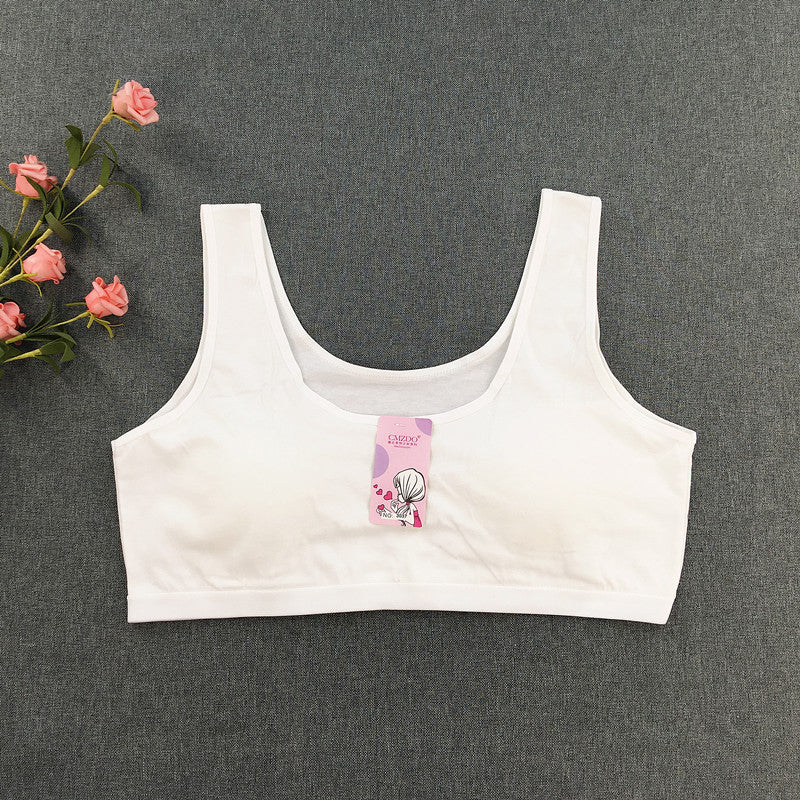 Development Period Pure Color Cotton Exercise Small Vest Wireless Tanks Camis