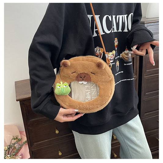 Furry Cartoon Cute Large Capacity Female Shoulder Bags