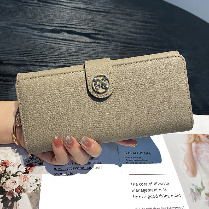 Women's Leather Long Large Capacity Fashion Simple Card Holder