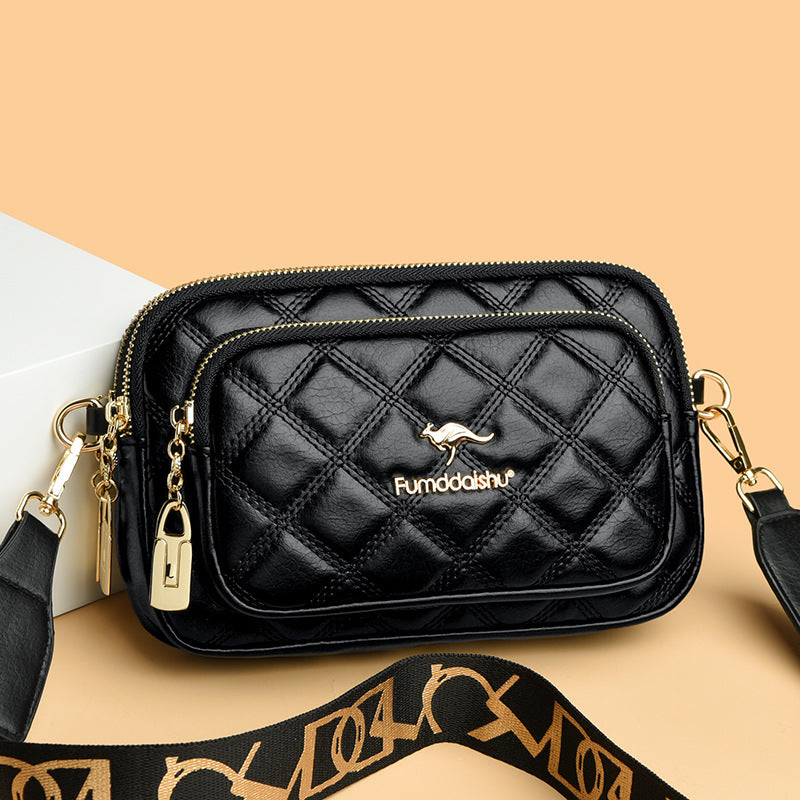 Women's Trendy Classic Style Diamond Check Fashion Women's Shoulder Bag