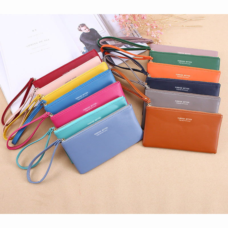 Women's Korean Style Zipper Long Large Capacity Ladies Wallets
