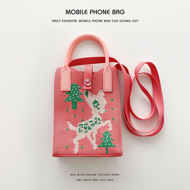 Innovative Cartoon Bear Mini Cell Design Handbags