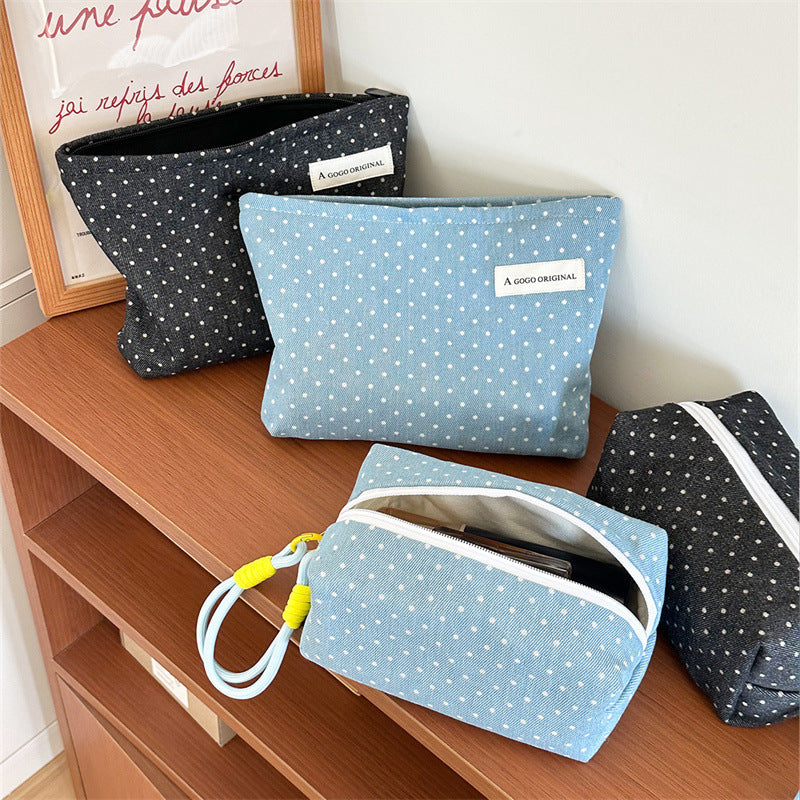 Personalized Polka Dot Sweet Portable Buggy Hand Wash Bags