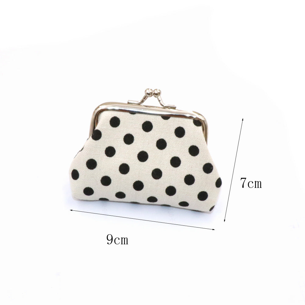 Children's Creative Dot Canvas Tourist Souvenir Purses