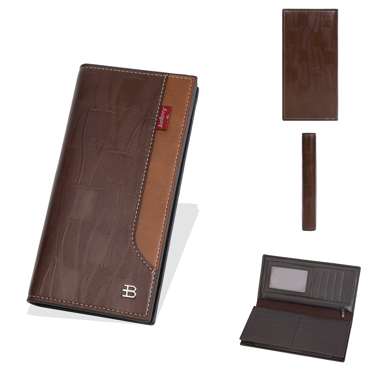 Men's Multiple Slots Business High-grade Zipper Soft Men's Wallet