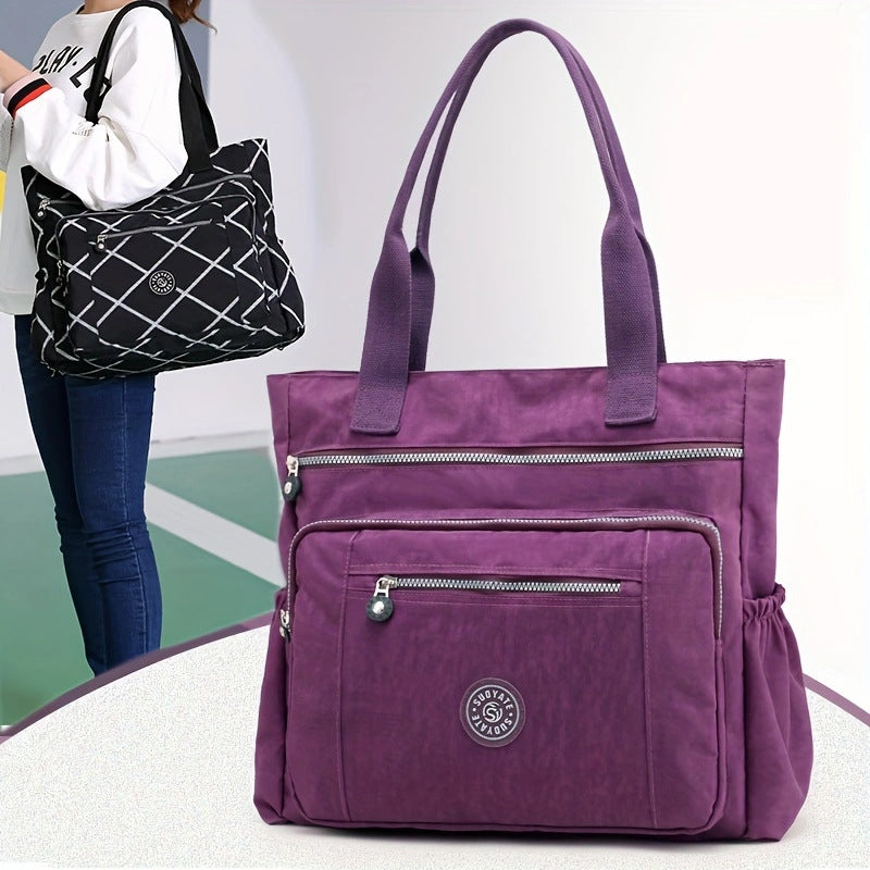 Women's Large Capacity Nylon Cloth Floral Leisure Women's Shoulder Bag