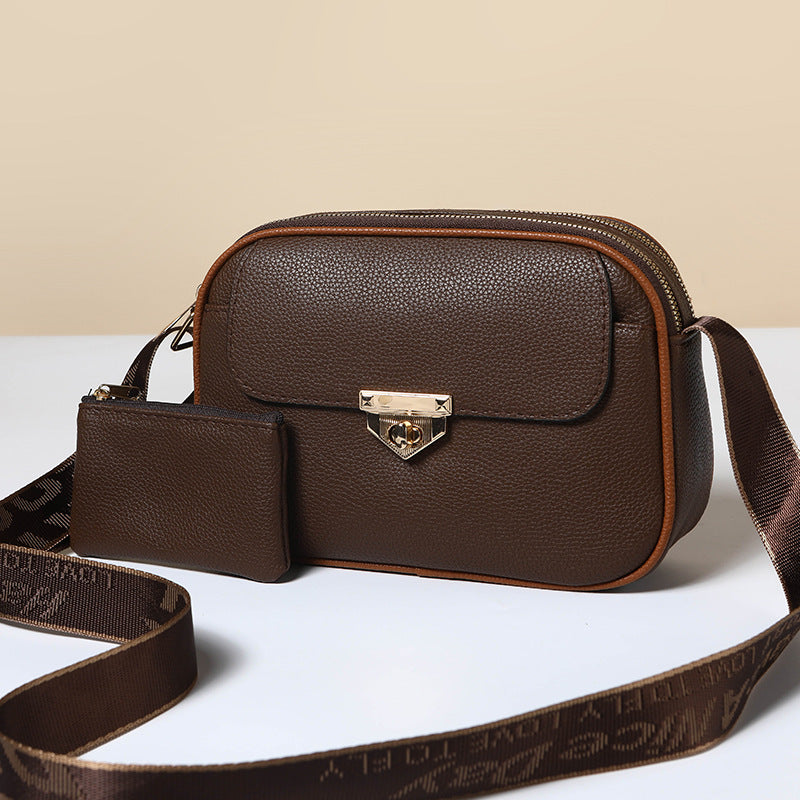 Women's Two-piece Soft Surface Classic Style High-grade Bags