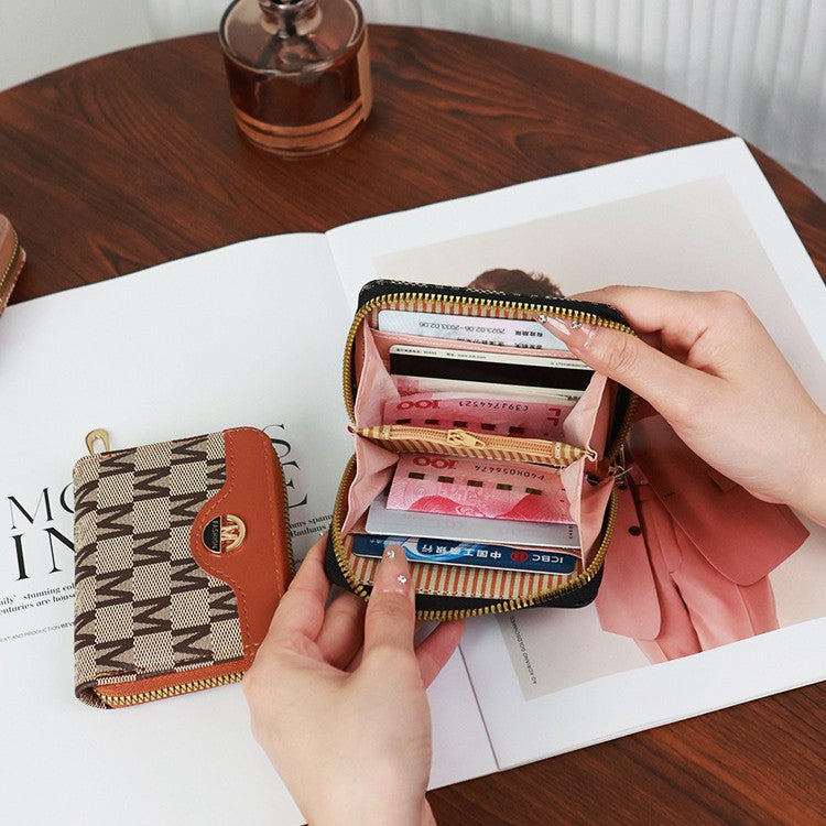 Casual Women's Short Zipper Simple Fashion Purses