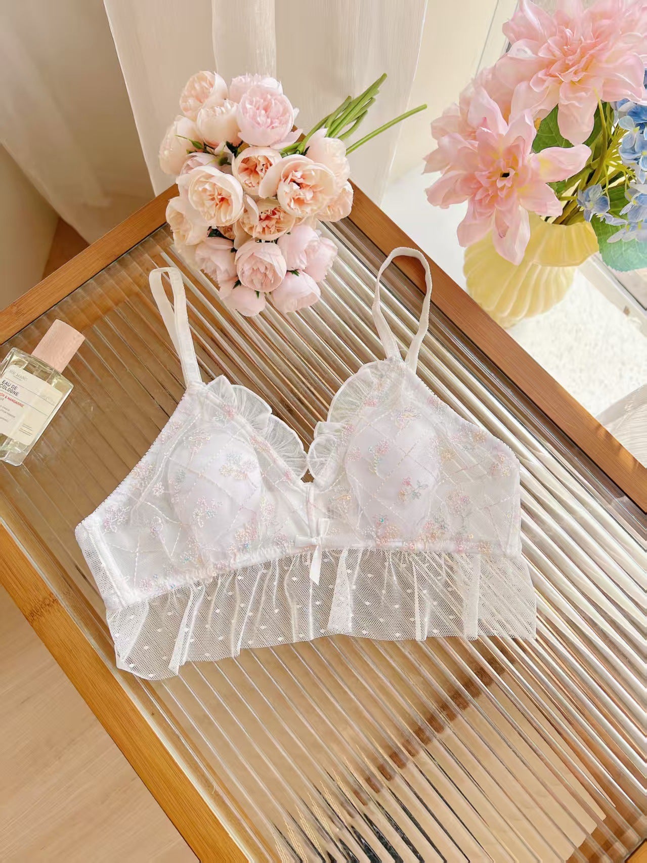 Women's For Sexy Wireless Pure Desire Wind Big Chest Show Lingerie Sets