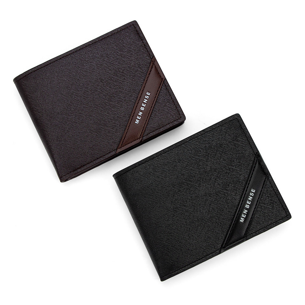 Men's Short Advanced Business Hinge Zipper Large Capacity Men's Wallet